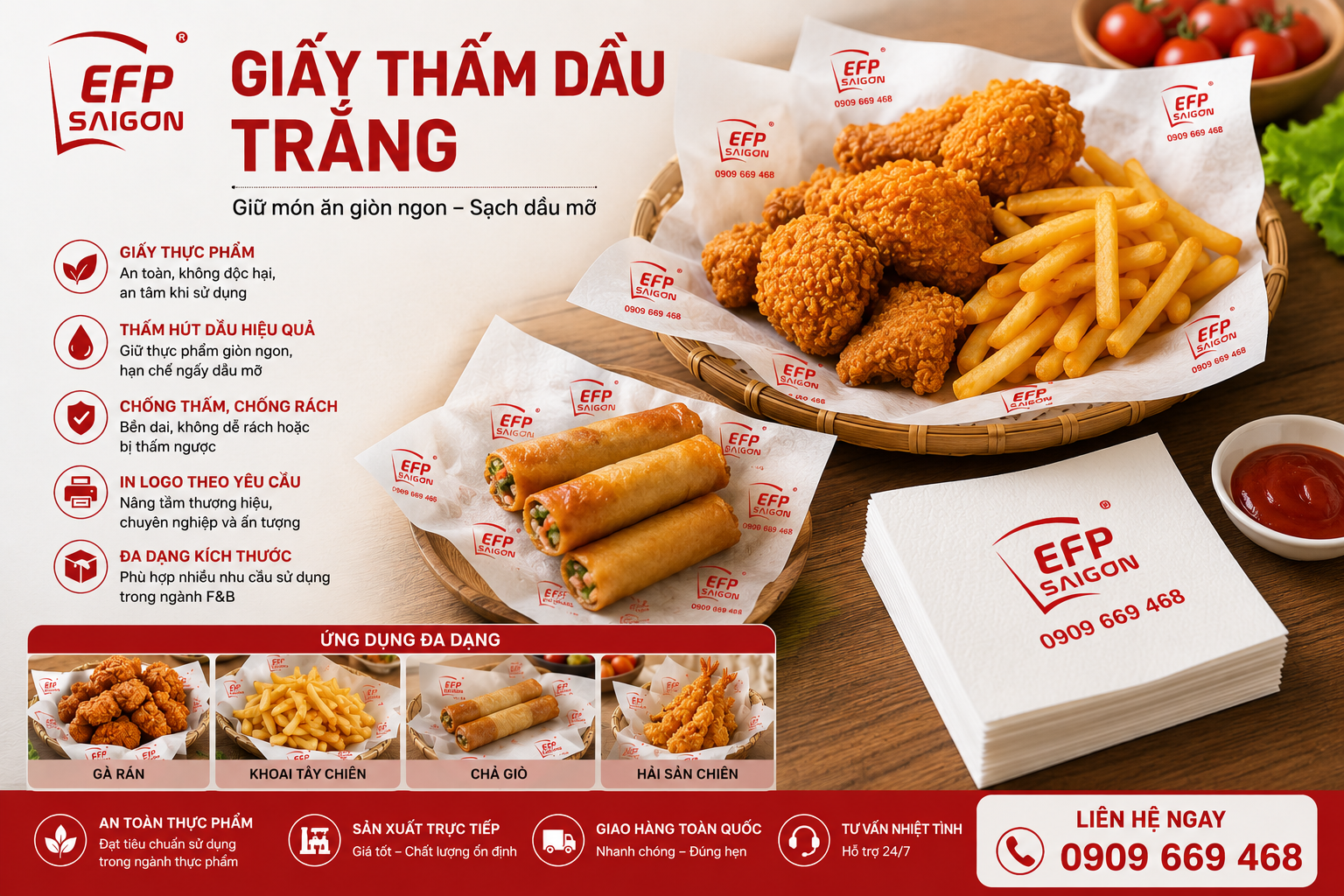 Giấy Thấm Dầu Trắng (Giấy MG Thấm Dầu)